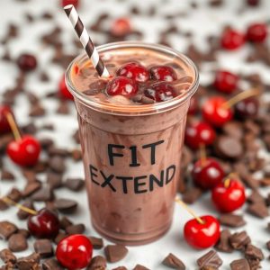 Chocolate Covered Cherries Vegan Protein Smoothie