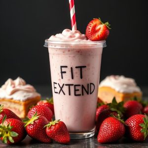 Strawberry Short Cake Vegan Protein Smoothie