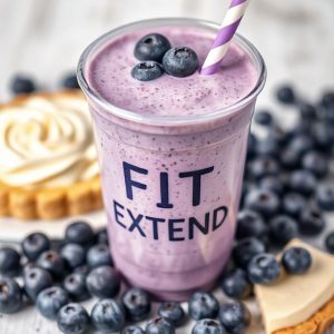 Blueberry Vanilla Pie Vegan Protein Smoothie